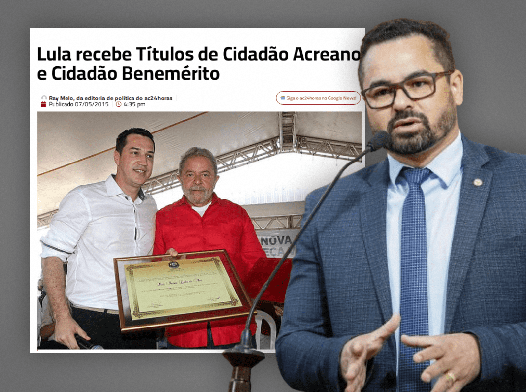 Título a Bolsonaro: Arlenilson resgata precedente com Lula na concessão de título de cidadão acreano