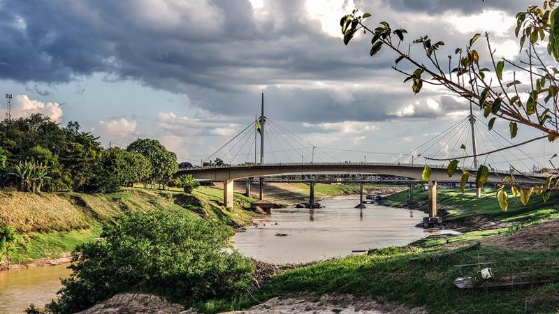 Rio Acre amanhece com nível acima dos três metros na capital, nesta segunda