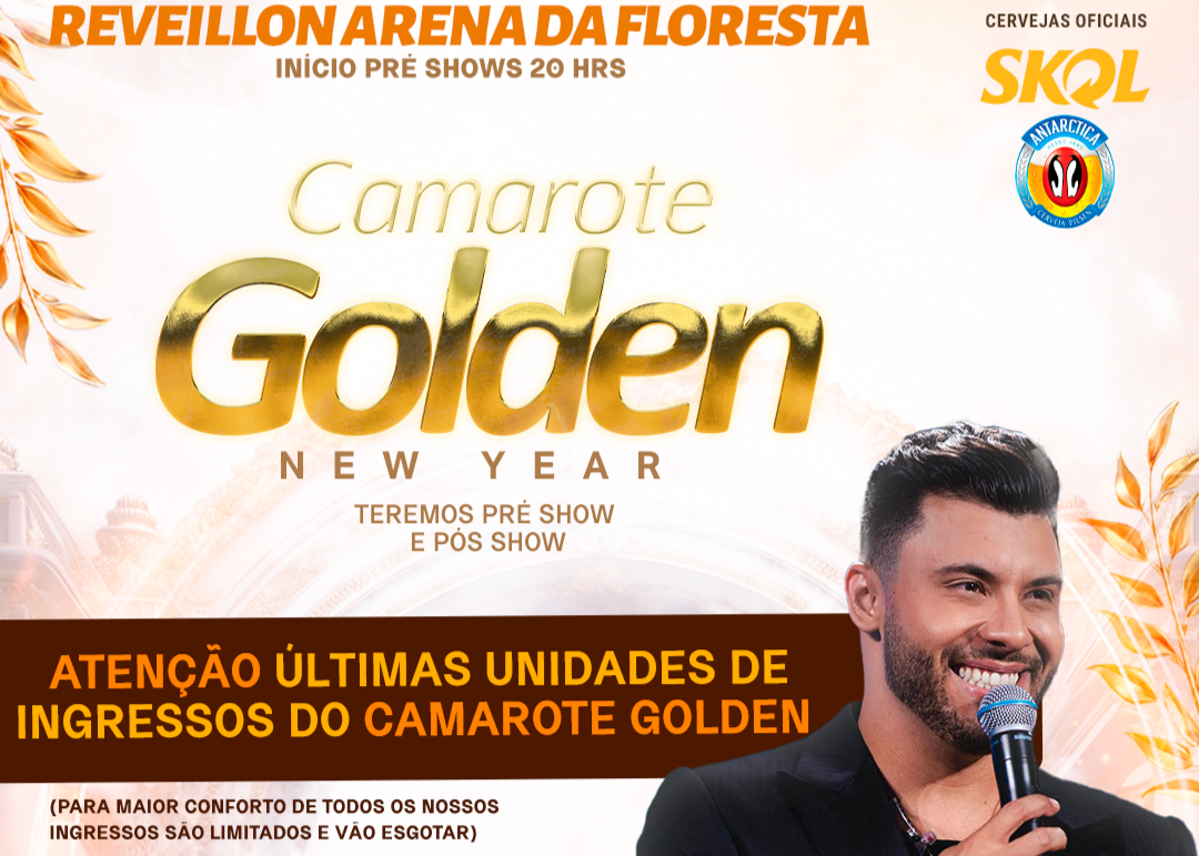 Organização do Camarote Golden no show de Murilo Huff está disponibilizando últimos ingressos para venda