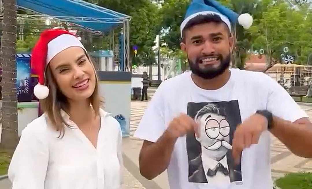 Prefeitura lança enquete para que população decida se Papai Noel deve ser azul ou vermelho