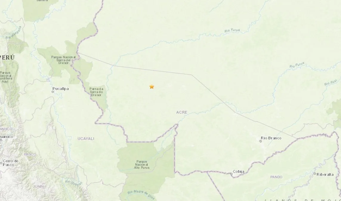 URGENTE: Novo terremoto de magnitude 6,6 atinge cidade de Tarauacá, no Acre