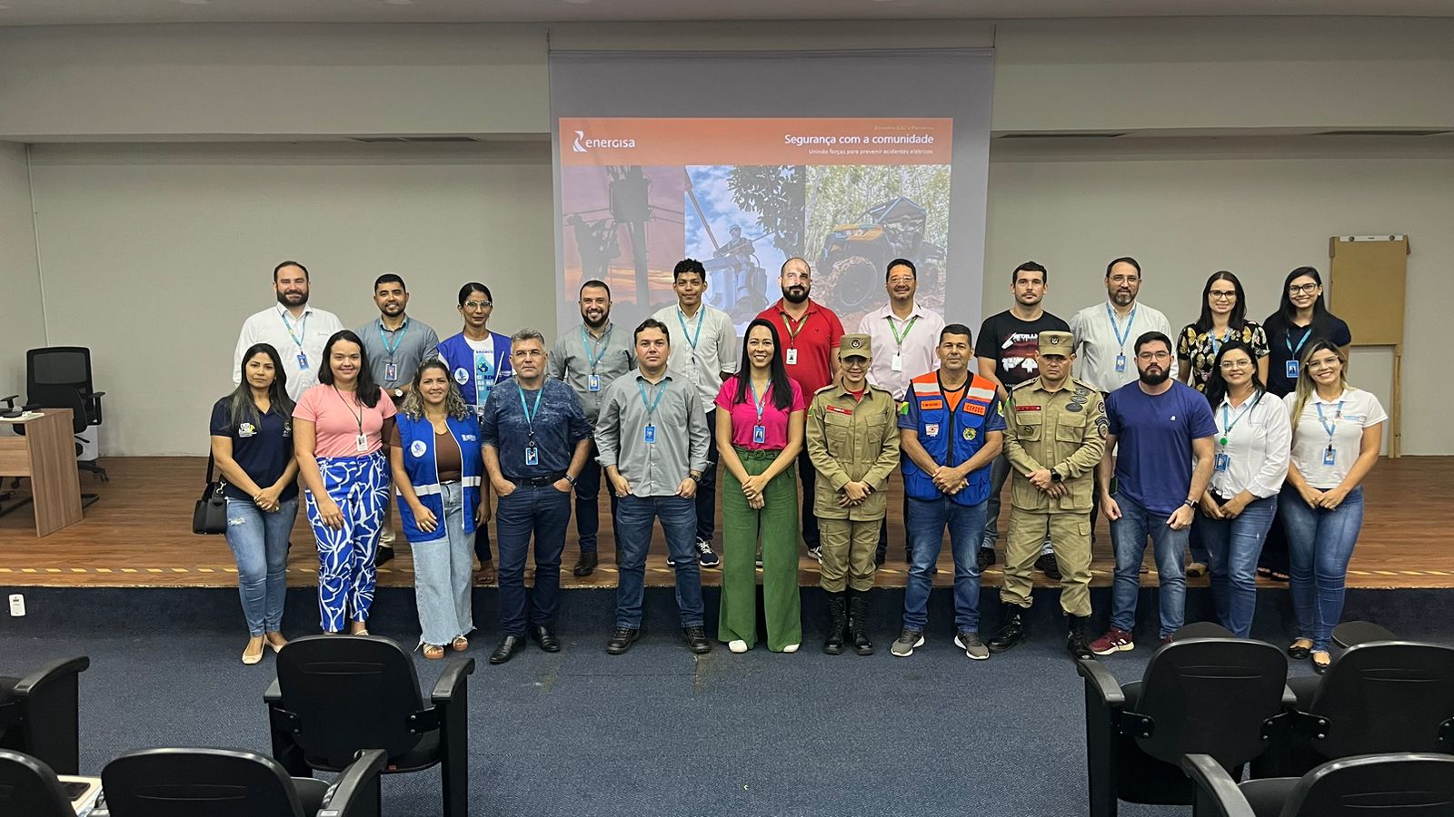 Energisa realiza workshop com Defesa Civil e Bombeiro sobre segurança com a comunidade durante alagação