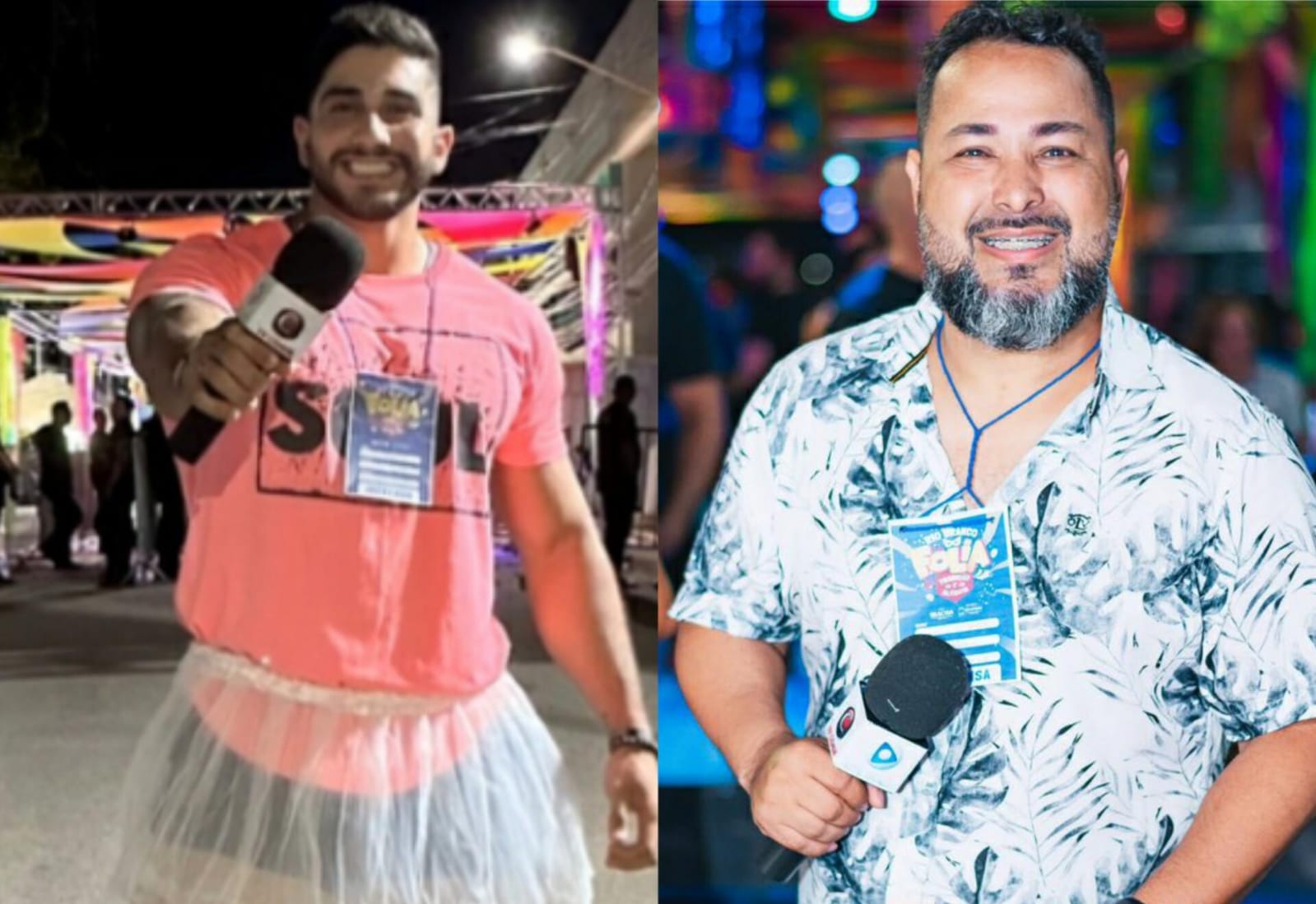 Ramayano Souza e Fábio Lopes comandam a transmissão ao vivo do Carnaval de Rio Branco pela TV Cidade