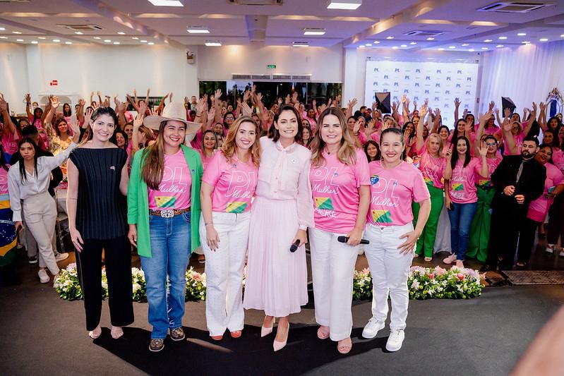 Acreanas participam de reunião de lideranças do PL Mulher com Michelle Bolsonaro, em Rio Branco