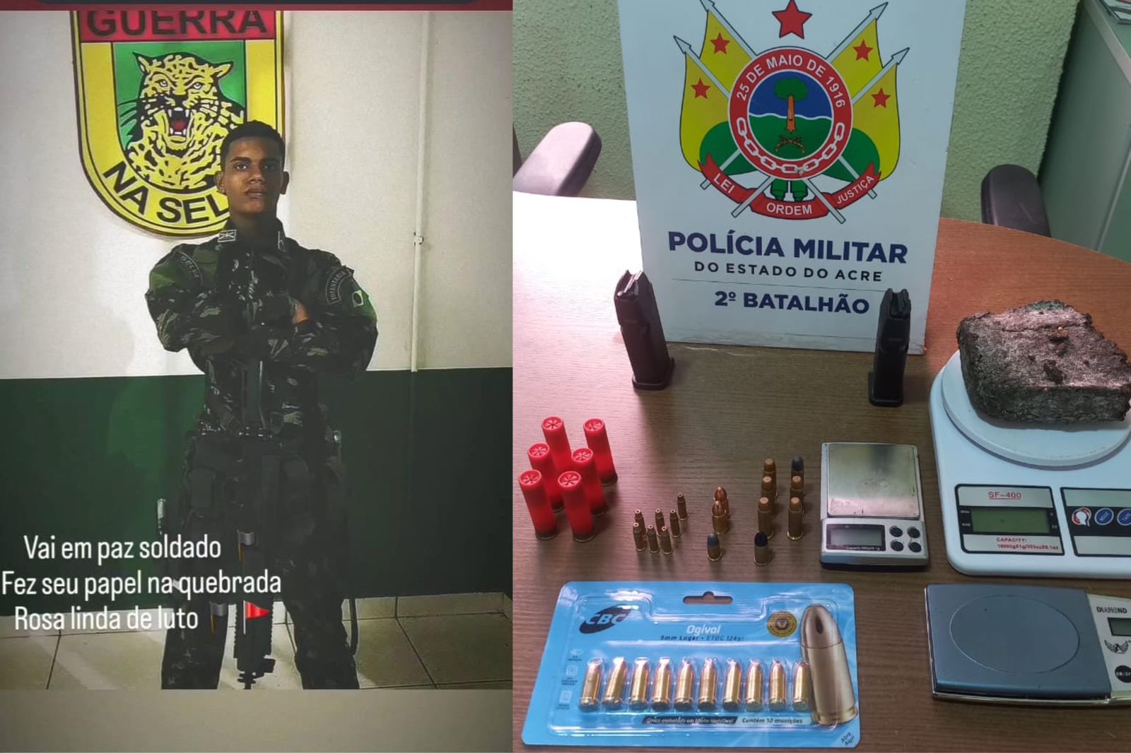 Ex-militar executado em Rio Branco guardava droga e munições para facção na casa dos pais