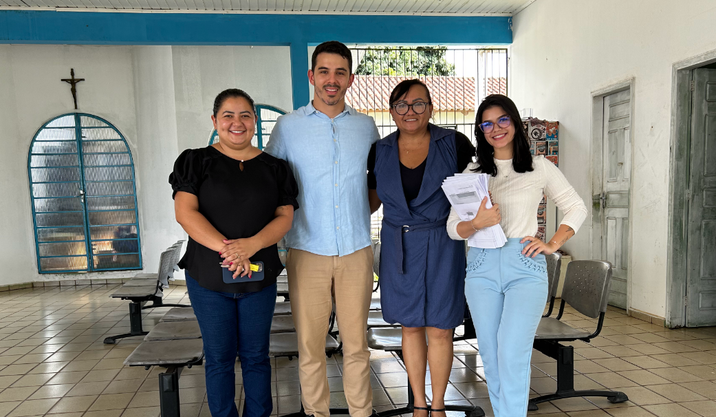 Antes do início da reforma, secretário de Obras Ítalo Lopes faz visita técnica ao Lar Vicentino de Rio Branco