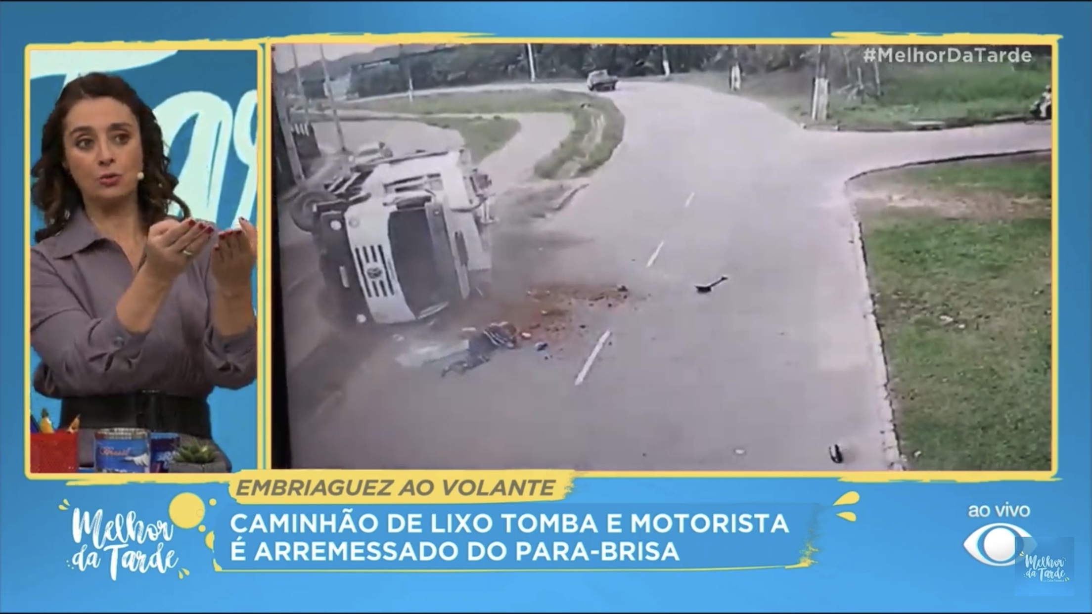 Acidente com caminhão de lixo em Rio Branco repercute em rede nacional e motorista é detonado; veja