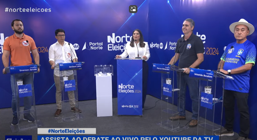 Problemas técnicos tiram TV Norte do ar minutos após início de debate em Rio Branco