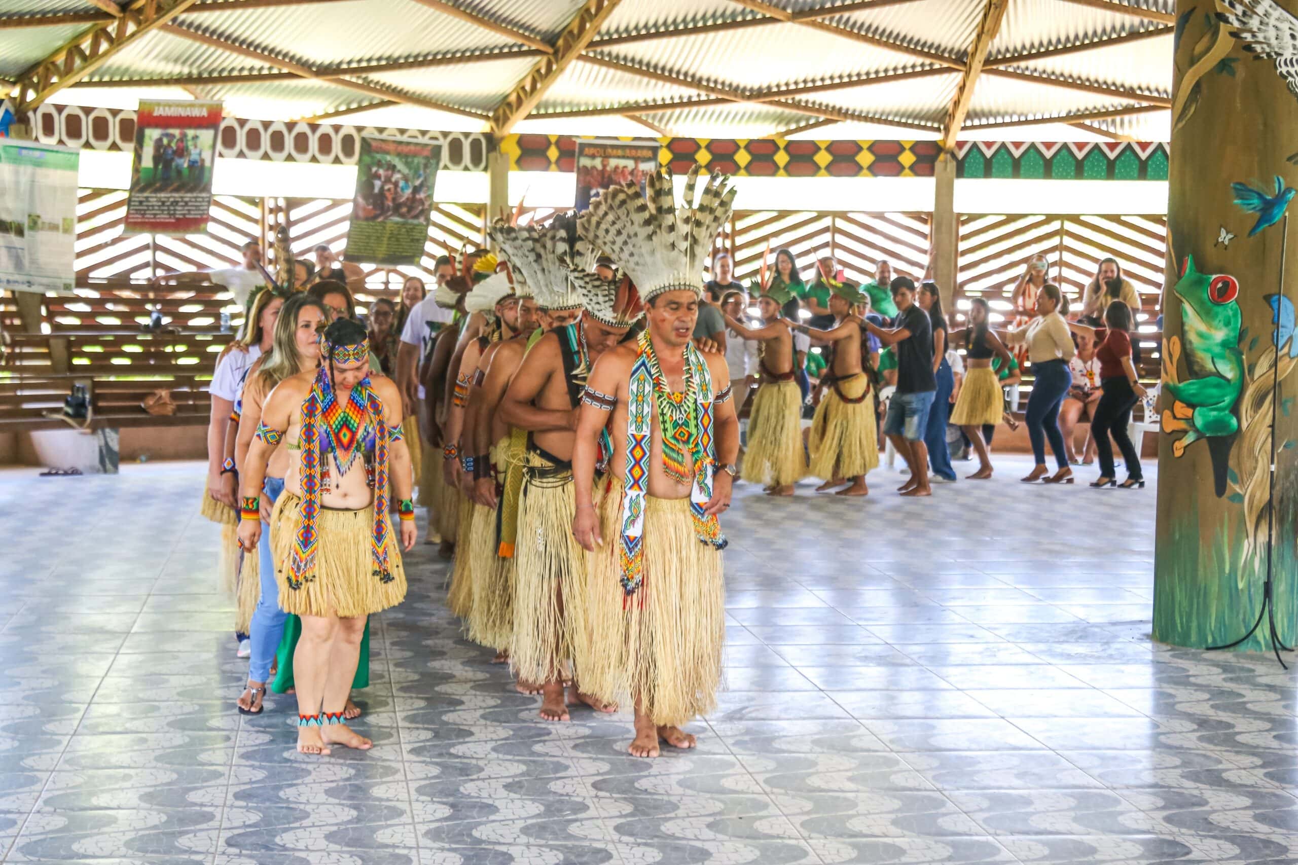 Acre realiza 1º Seminário da Primeira Infância na Terra Indígena Puyanawa, em Mâncio Lima