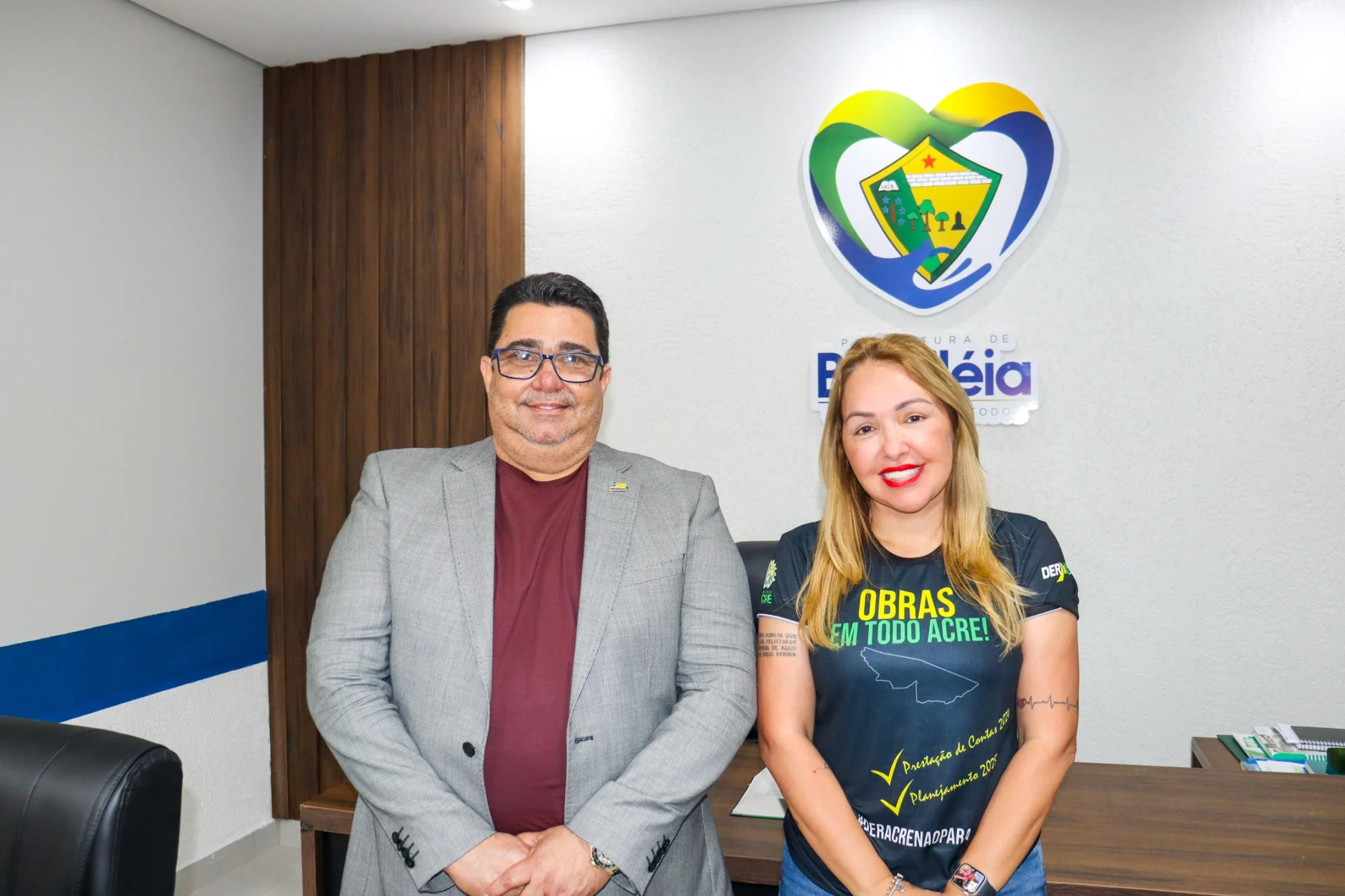 Prefeitura de Brasileia e Deracre celebram novas parcerias na infraestrutura urbana e rural
