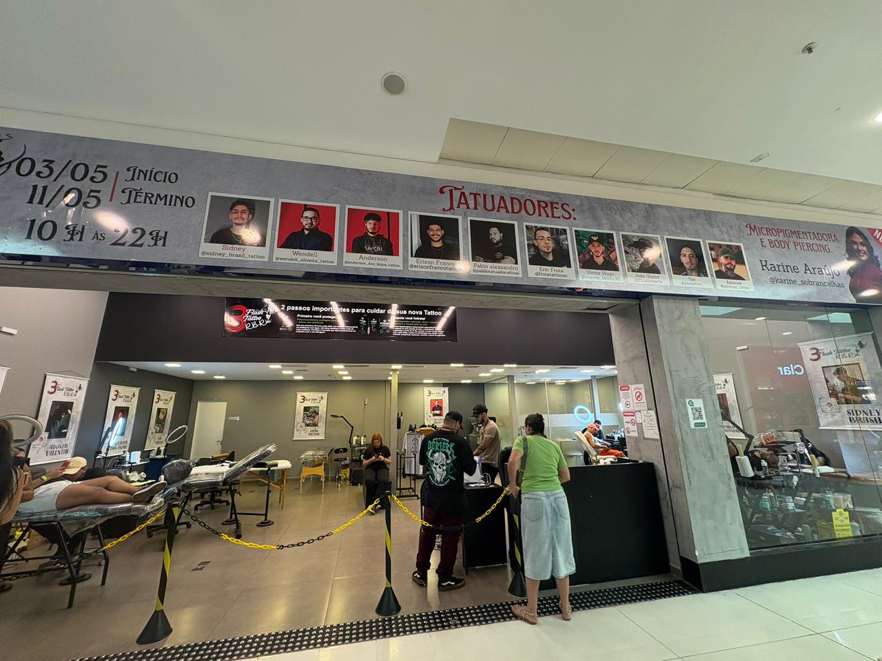 3ª edição do Flash Tattoo RBR no Via Verde Shopping foi um sucesso atraindo grande número de adeptos