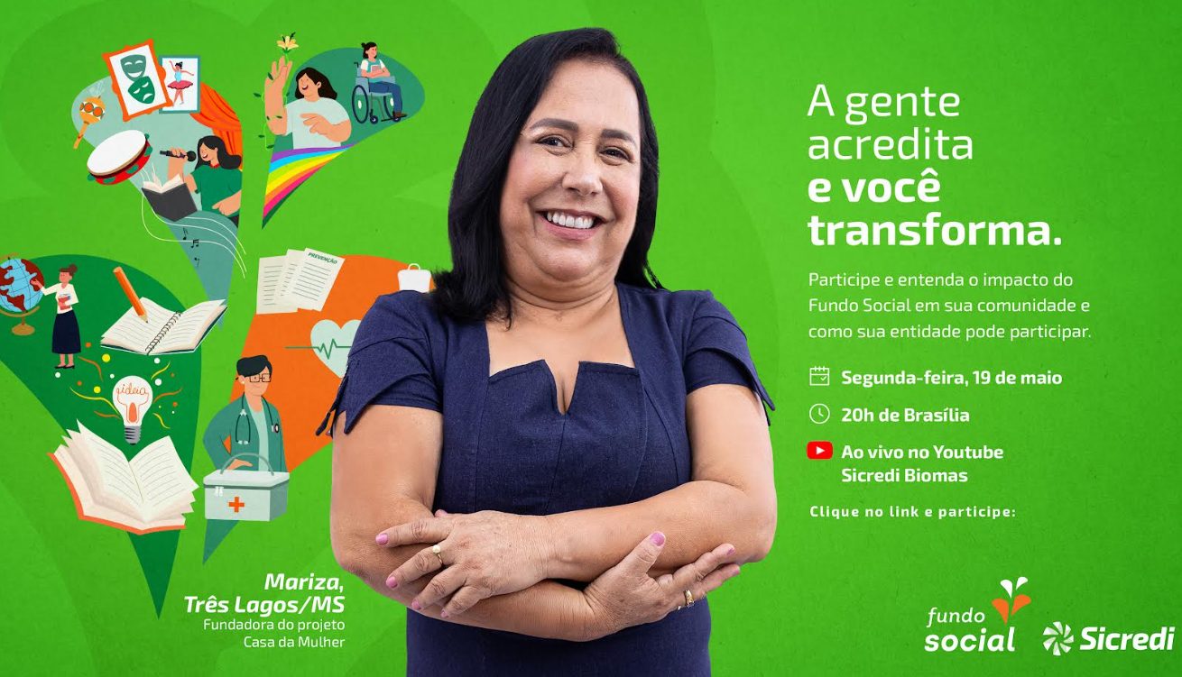 Cooperativismo em ação: Sicredi lança nova edição do Fundo Social em live especial