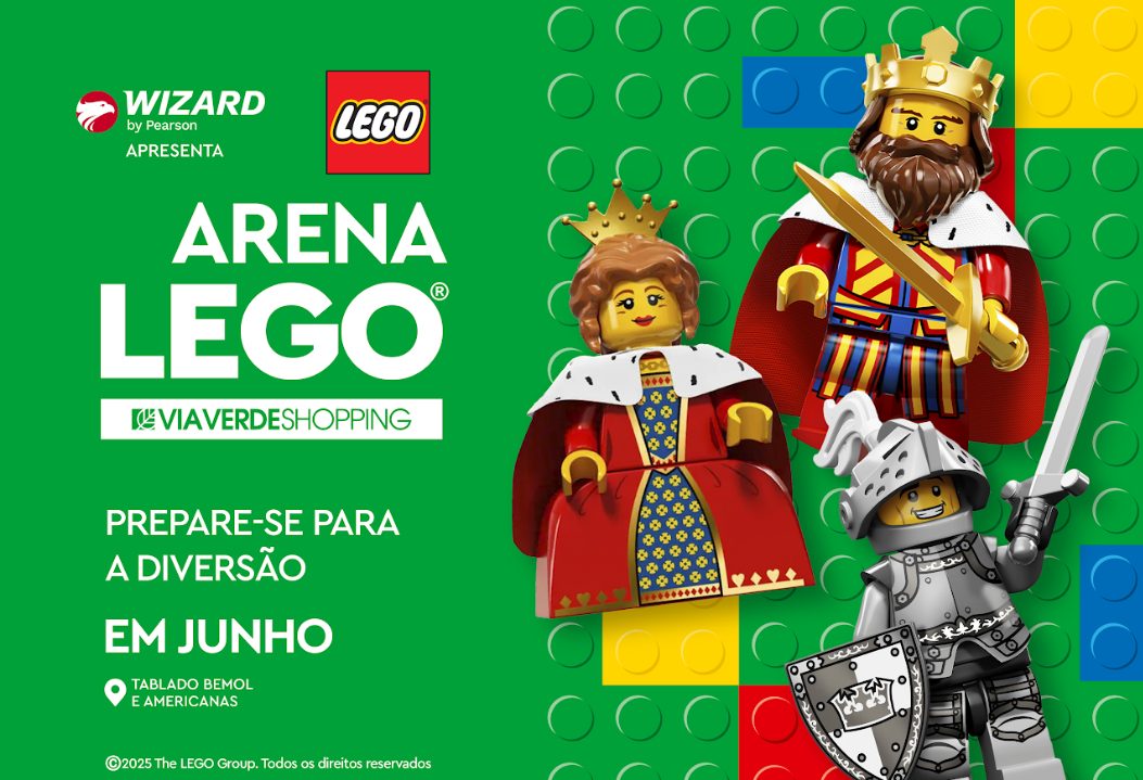 Via Verde Shopping anuncia aventura em blocos com a chegada da Arena LEGO