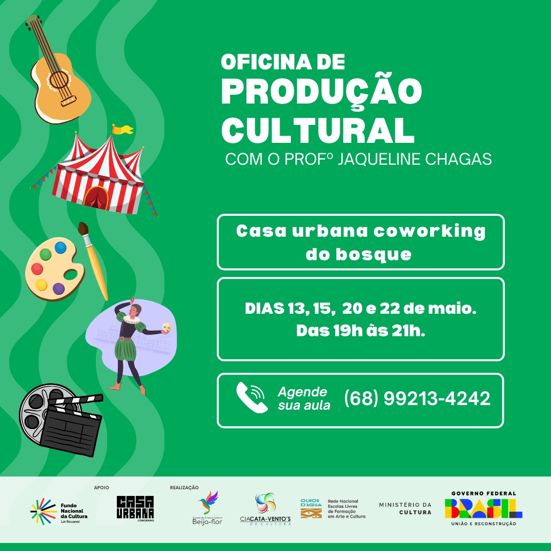 Escola de Artes Beija-Flor realiza oficinas gratuitas de cultura e promove arte, educação e inclusão em Rio Branco