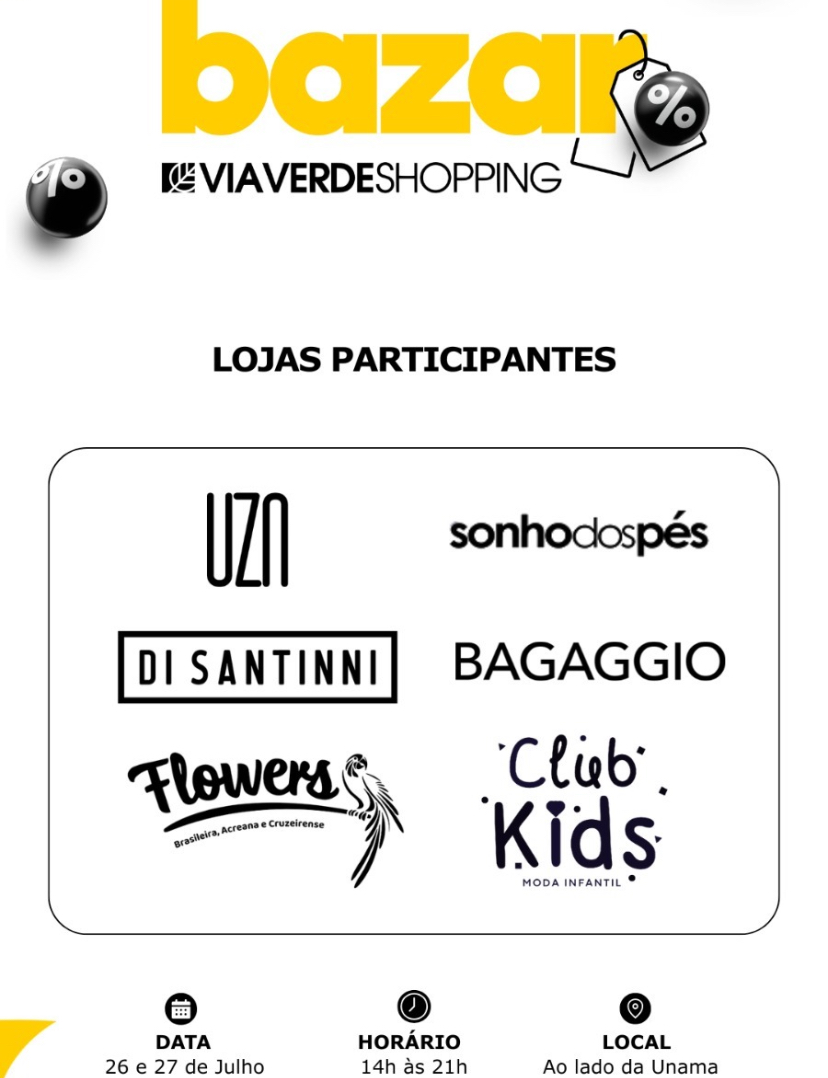 Via Verde Shopping realiza “Bazar VVS” reunindo grandes marcas com produtos exclusivos