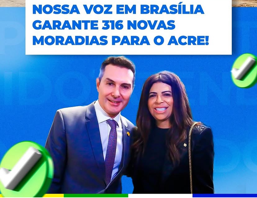Sonho da casa própria: mais de 300 famílias acreanas serão beneficiadas com moradias após articulação de Antônia Lúcia