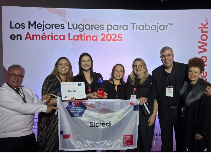 Sicredi é reconhecido como uma das melhores empresas para trabalhar na América Latina pelo GPTW LATAM 2025