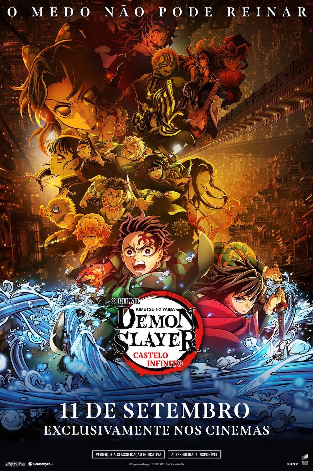 Sucesso global, “Demon Slayer – Kimetsu no Yaiba: Castelo Infinito” estreia 11 de setembro no Cine Araújo do Via Verde Shopping