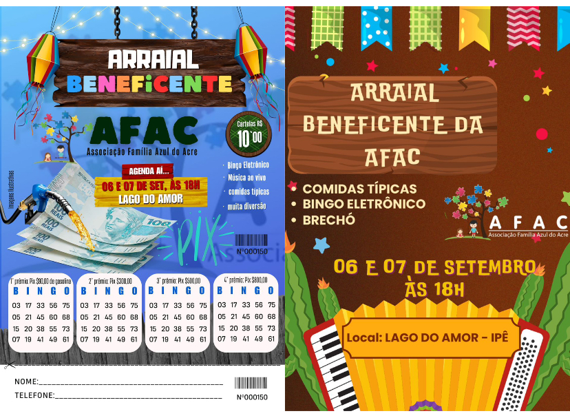 Cartelas do bingo eletrônico da AFAC já estão à venda; Arraial Beneficente ocorre neste fim de semana