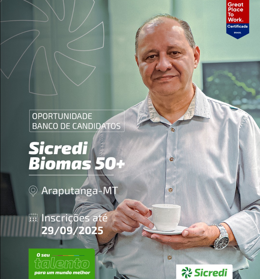 Sicredi Biomas reforça compromisso com a comunidade e abre banco de talentos para profissionais acima de 50 anos