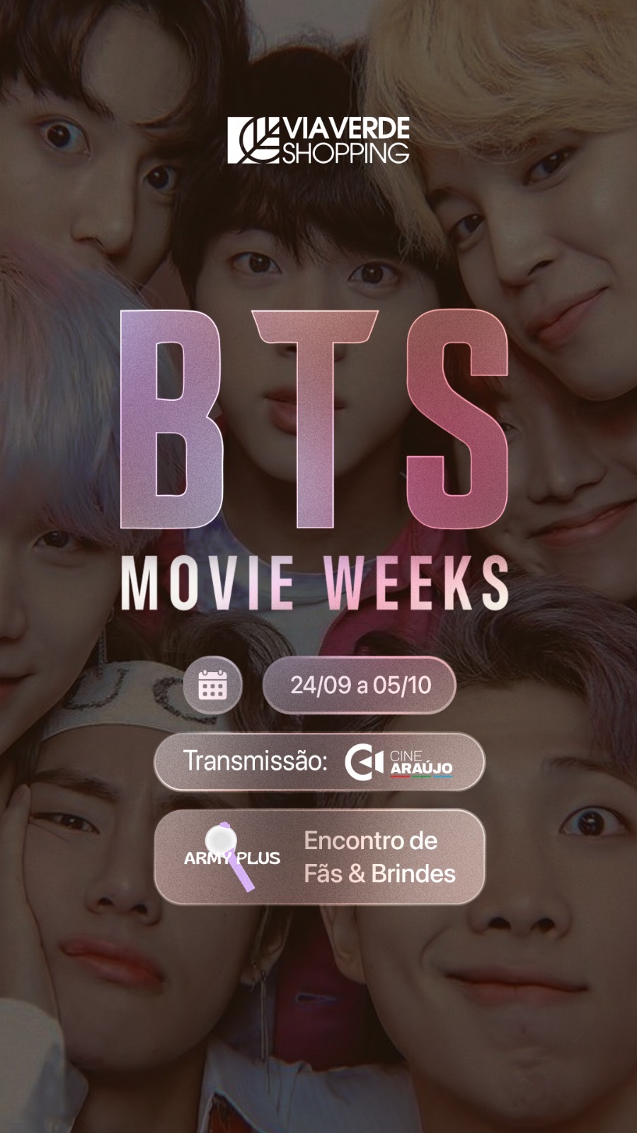BTS Movies Weeks transforma o Via Verde Shopping em ponto de encontro de fãs