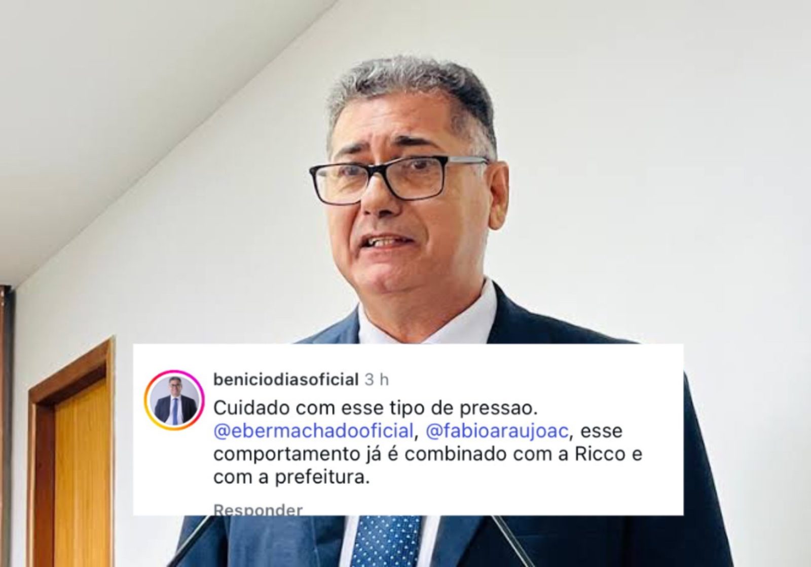 Benício Dias afirma que pressão de motoristas com ameaça de greve foi ‘combinada’ entre Ricco e Prefeitura