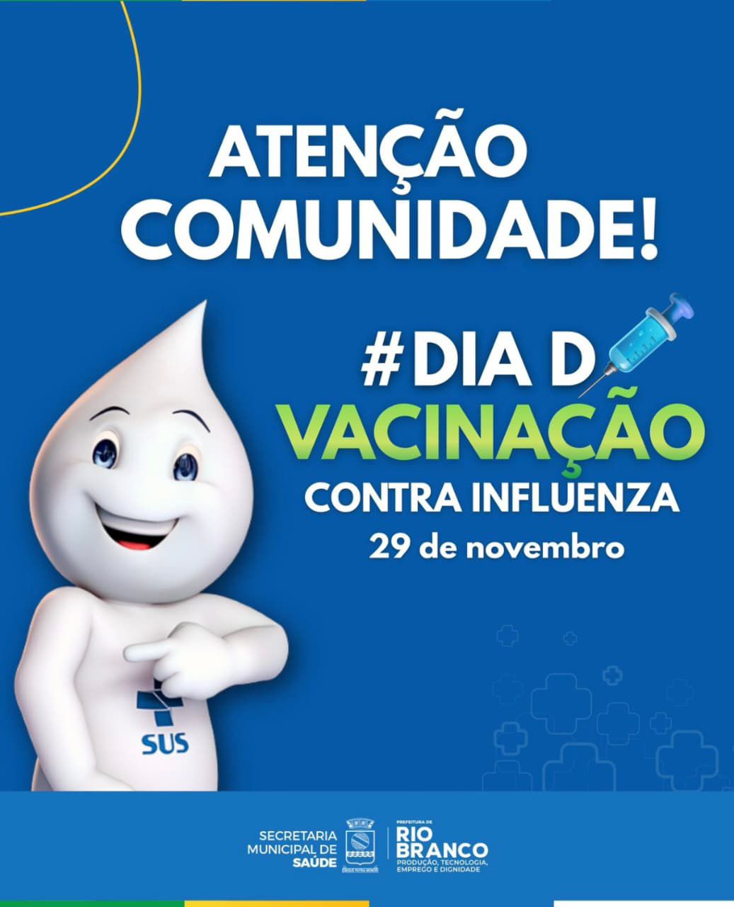 Via Verde Shopping recebe o Dia D de Vacinação contra a Influenza nesta sábado 29