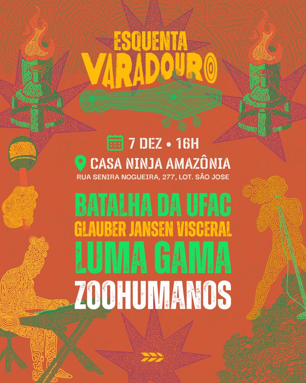 Casa Ninja receberá edição especial do Esquenta Varadouro com música e performance