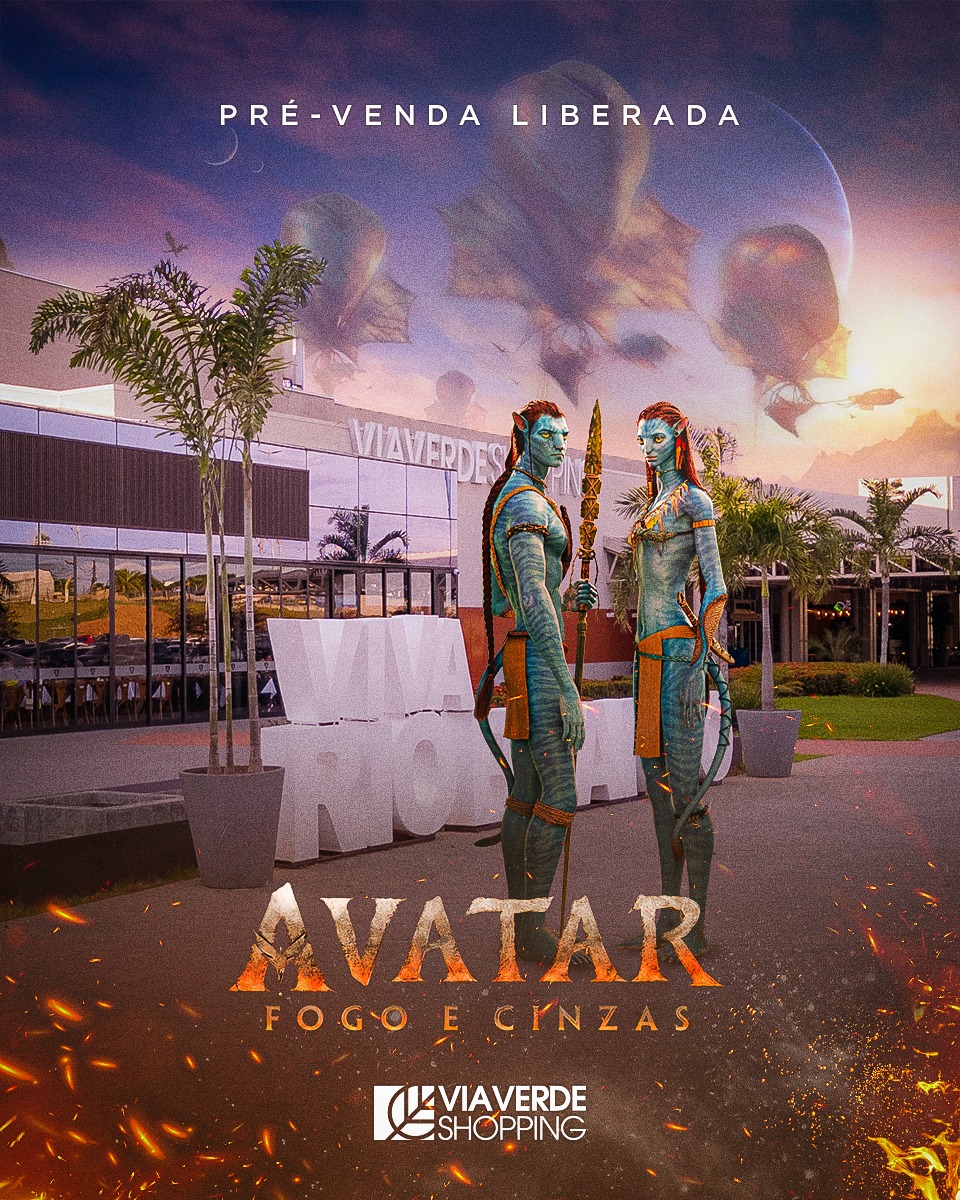 Cine Araújo do Via Verde Shopping lança a pipoca MEGA e entra no clima de Pandora com a estreia de Avatar: Fogo e Cinzas