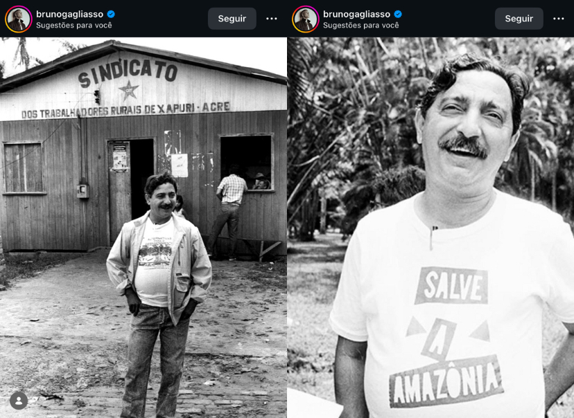 A semente que cresce: ator Bruno Gagliasso relembra Chico Mendes e prega “propósito inabalável” de proteção