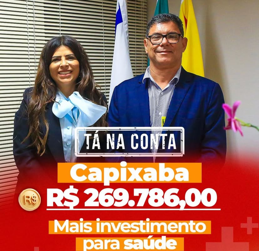 Deputada federal Antônia Lúcia garante mais R$ 269 mil para a saúde de Capixaba