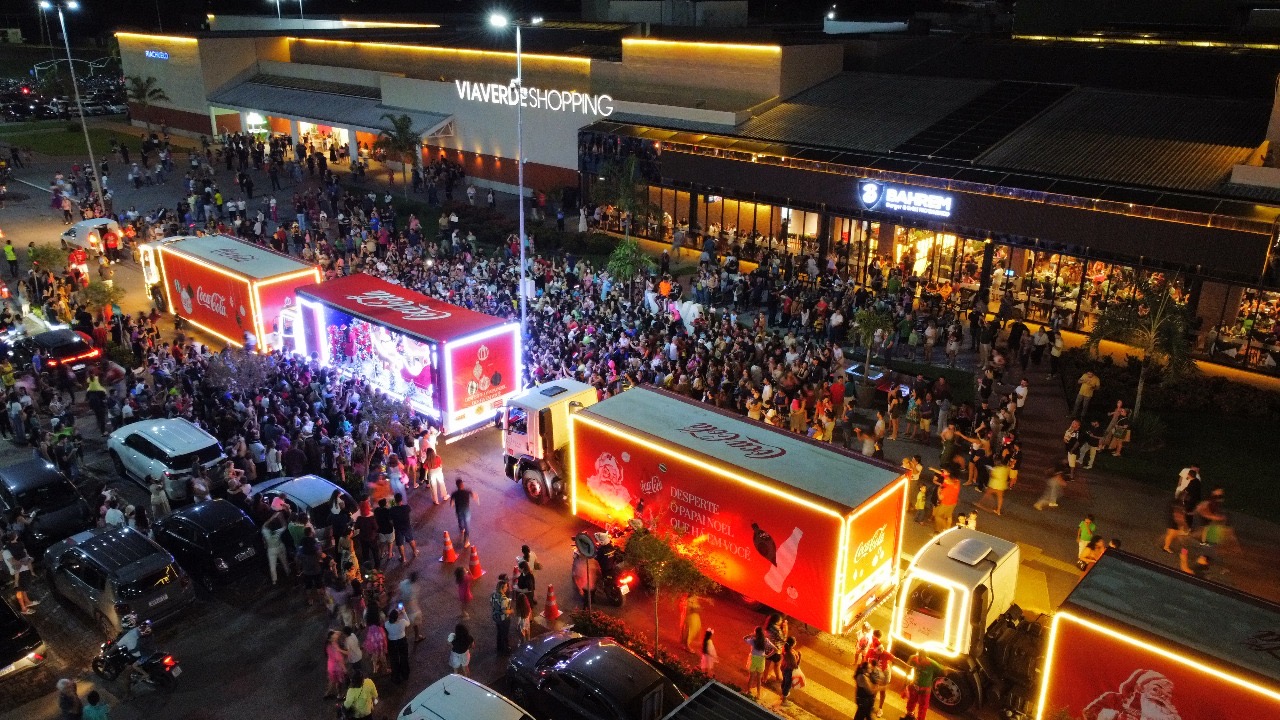 Via Verde Shopping recebe Caravana de Natal da Coca-Cola em uma parada especial e cheia de encanto