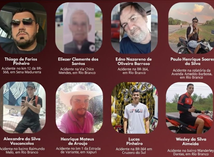 Janeiro sangrento: Acre chega à 8ª morte no trânsito em 23 dias; maioria eram jovens pilotando motocicletas