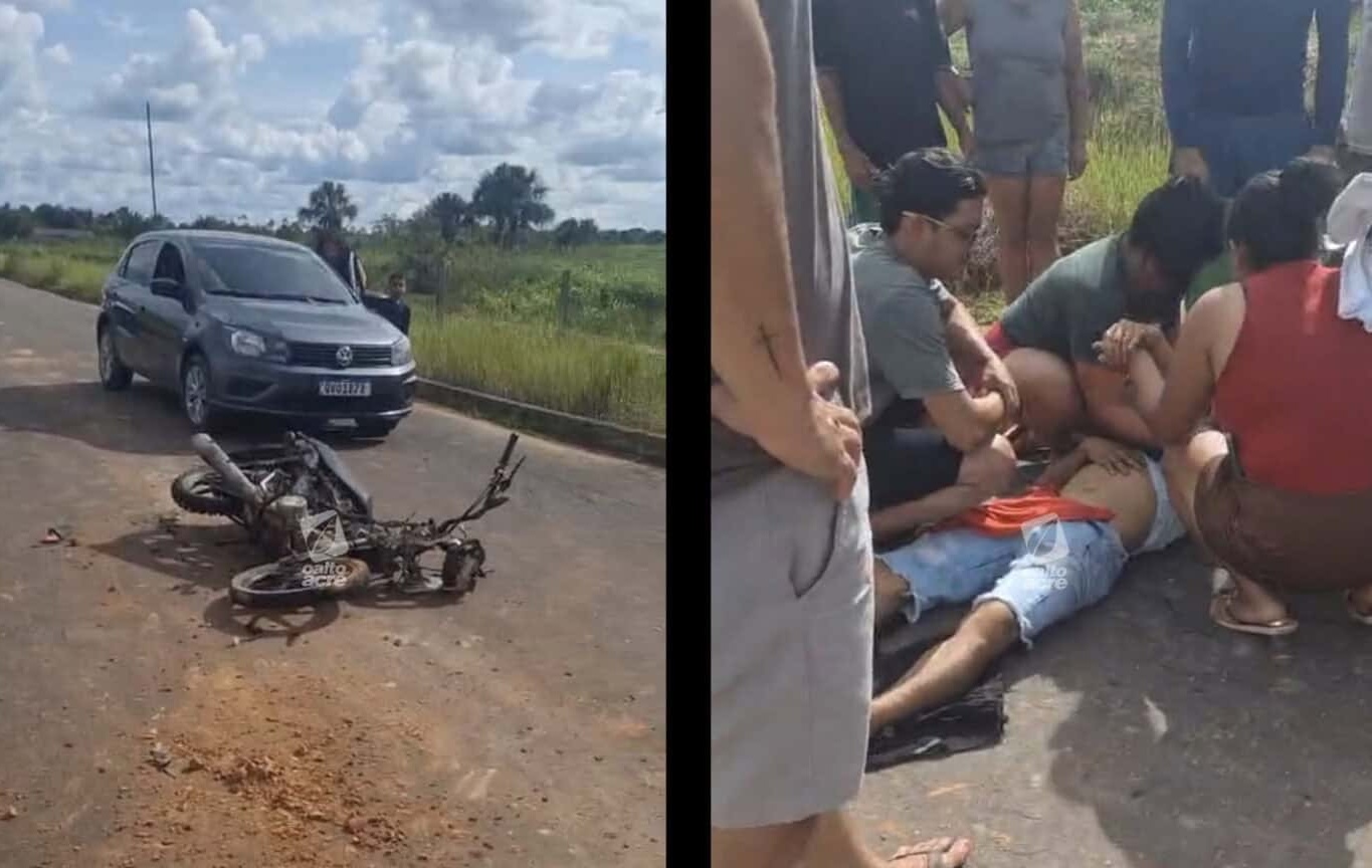 Jovem de 21 anos morre em colisão entre moto e caminhonete em ramal no interior de Acre
