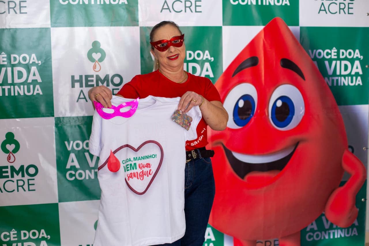 Hemoacre promove campanha de doação de sangue para garantir estoque seguro durante o Carnaval