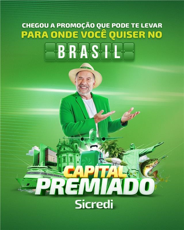 Capital Social PremiadoSicredi realiza campanha inédita e sorteará R$ 3,640 milhões em prêmios entre os associados