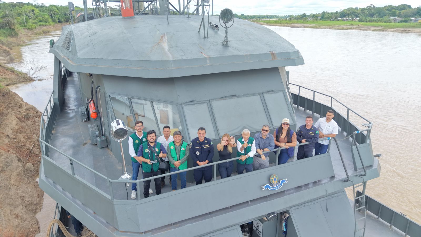 Deracre fortalece missão do Navio de Assistência Hospitalar da Marinha que leva atendimentos às comunidades ribeirinhas do Vale do Juruá