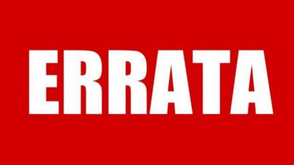 ERRATA