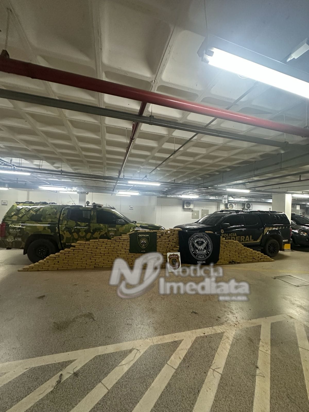 Mais de 600 kg de maconha são apreendidos em operação policial em Plácido de Castro