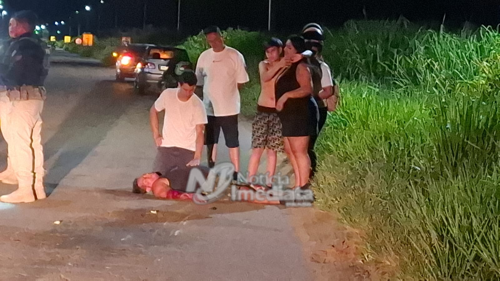 Idoso é atingido por caminhão e fica espatifado na BR-364, em Rio Branco