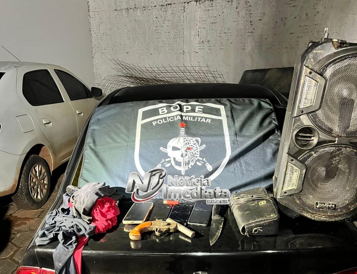 BOPE age rápido e prende quatro suspeitos de sequestrar motorista de aplicativo e realizar arrastões em Rio Branco