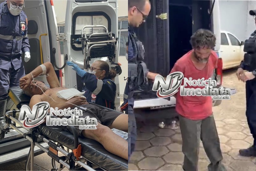 Homem é preso após empurrar a faca no bucho do amigo durante cachaçada