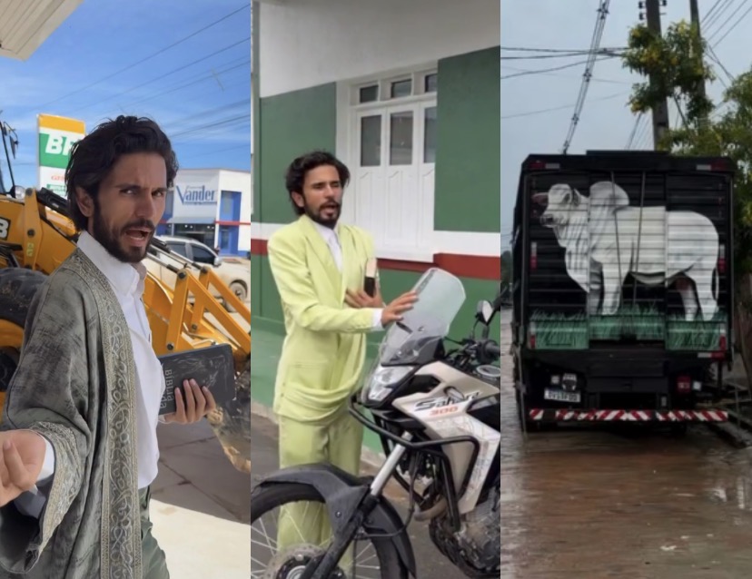 Pregador acreano faz orações por trator, por moto e diz conversar com pintura de boi; veja