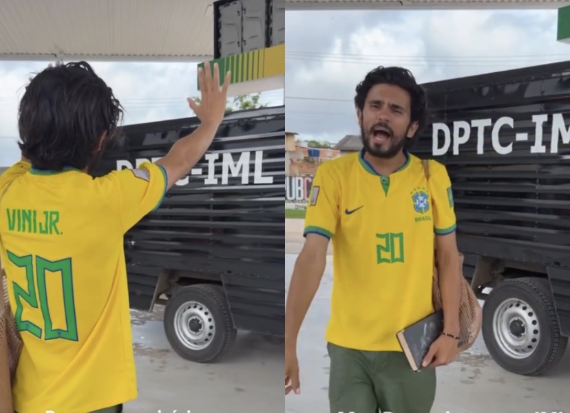 Após orar por trator e conversar com pintura de boi, pregador faz oração pelo rabecão do IML; veja