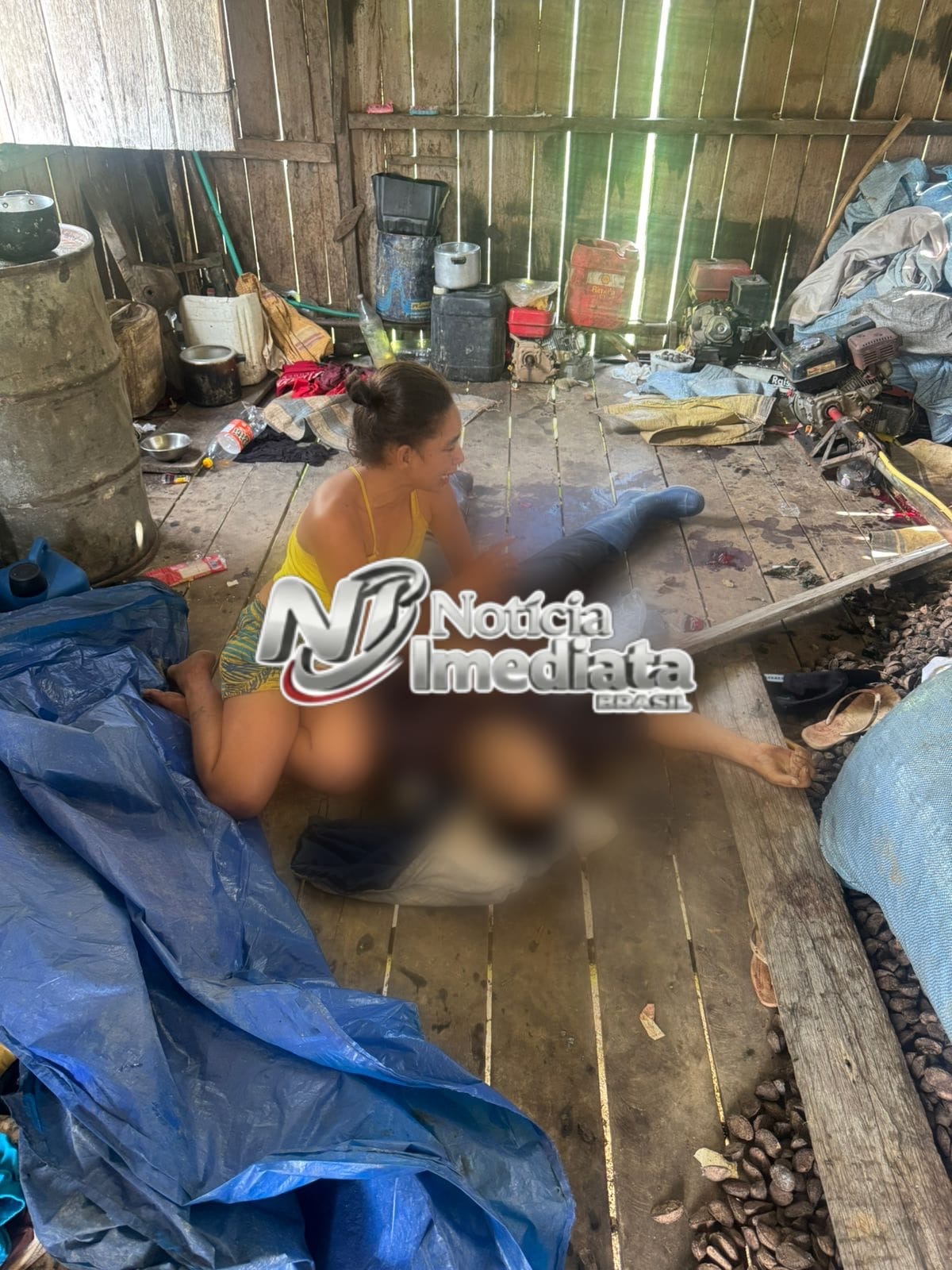 Discussão durante bebedeira termina em morte e mulher grávida é presa no interior do Acre