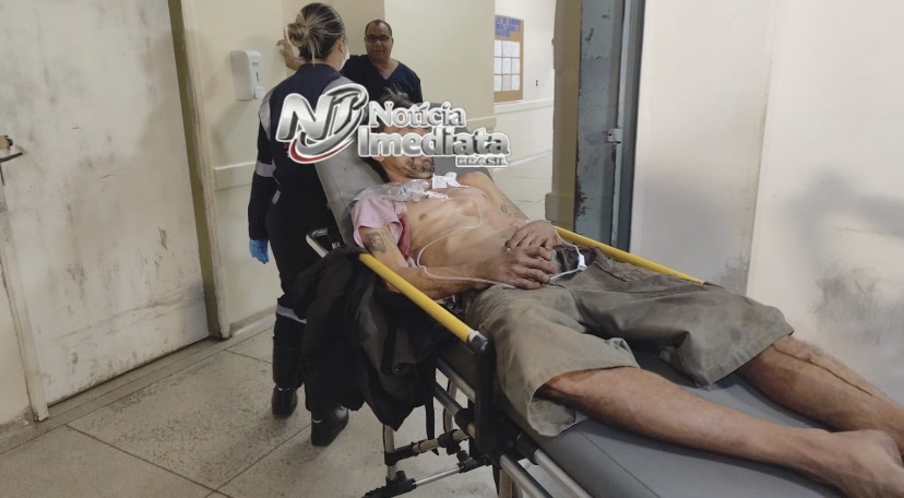 Discussão por droga e bebida termina com homem esfaqueado no Centro de Rio Branco