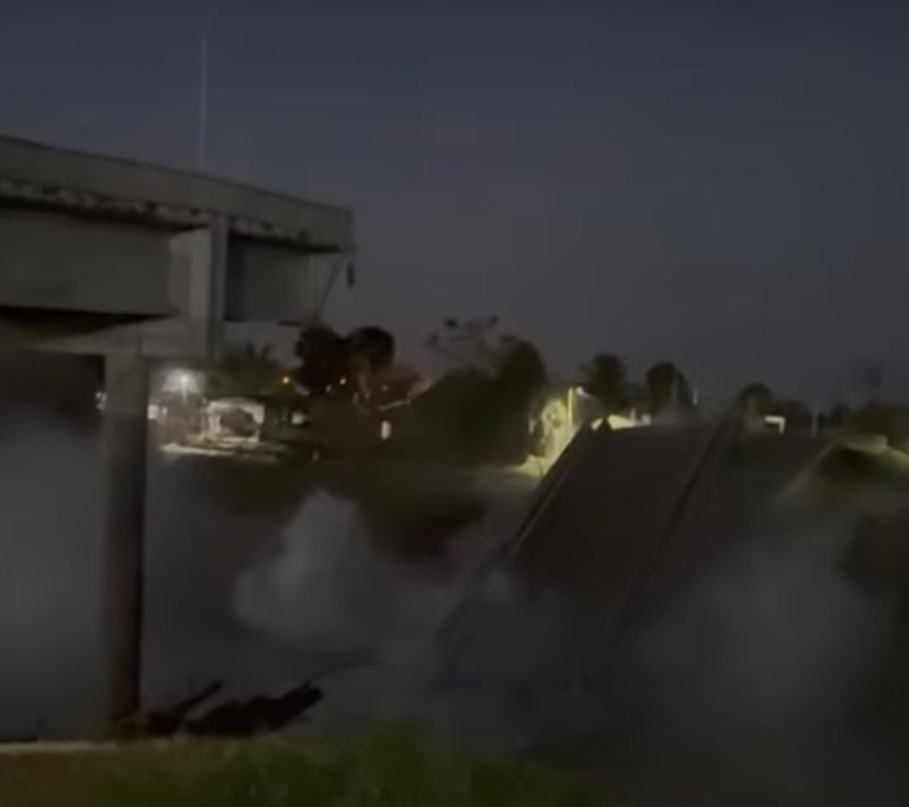 URGENTE – Ponte de Sena Madureira desaba e causa pânico no interior do Acre