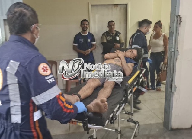 Tornozelado covarde que batia na mulher e criança fica todo lascado após levar ripadas da facção na Cidade do Povo