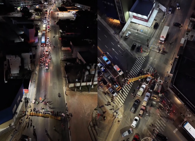 Manifestações na Avenida Ceará causam transtornos para quem voltava para casa após mais um dia de trabalho